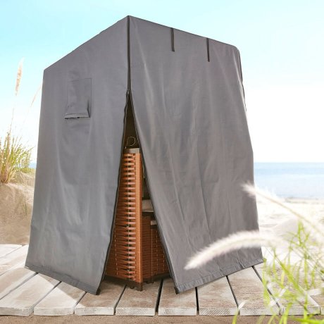 Maison - Housse de protection pour fauteuil-cabine de plage - anthracite