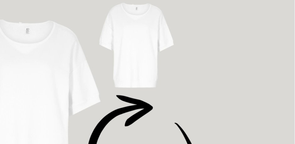 Inspiration - Sweat-shirt en coton, manches 1/2 - blanc cassé