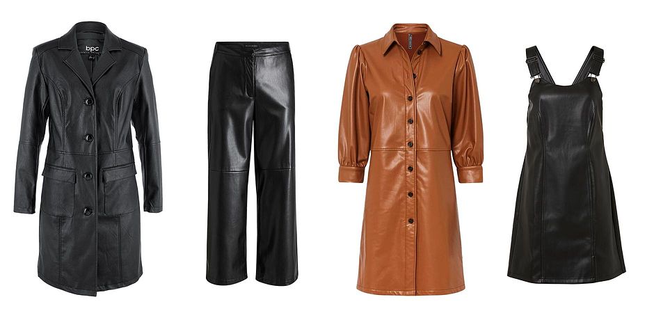 Femme - Manteau avec revers, cintré - noir