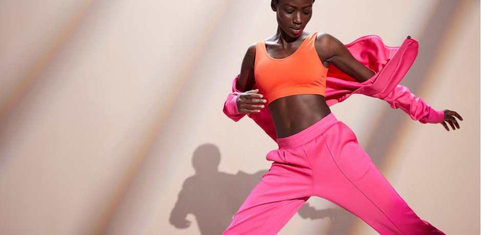 Inspiration - Sweat zippé fonctionnel à col montant, séchage rapide - pink lady