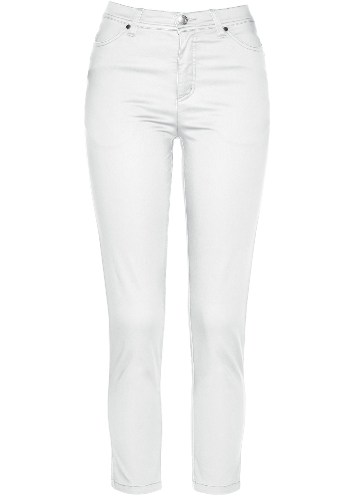 Pantalon stretch près du corps en longueur 7/8 - blanc