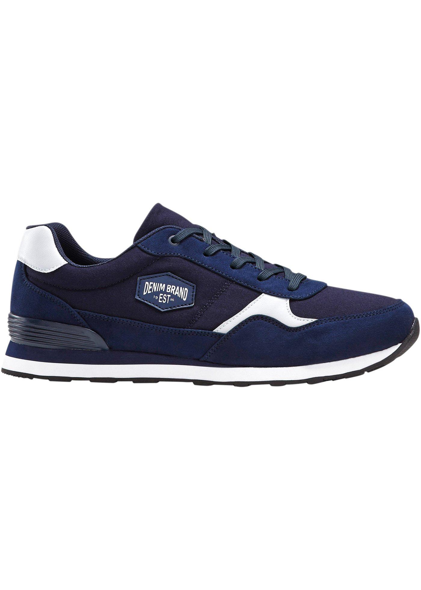 chaussure marron lacet bleu
