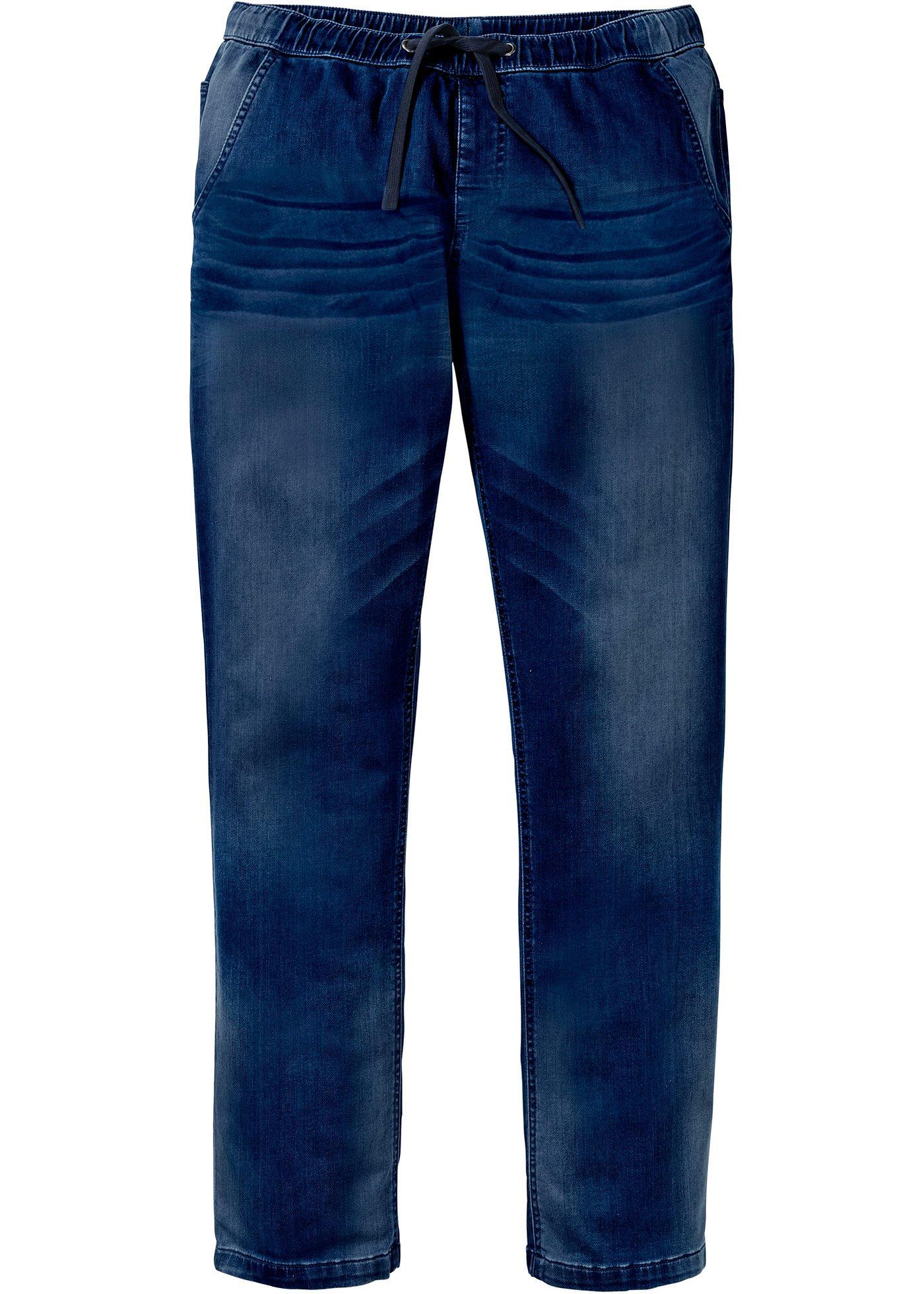 Jeanjogging Regular Fit avec taille élastiquée bleu stone, N.