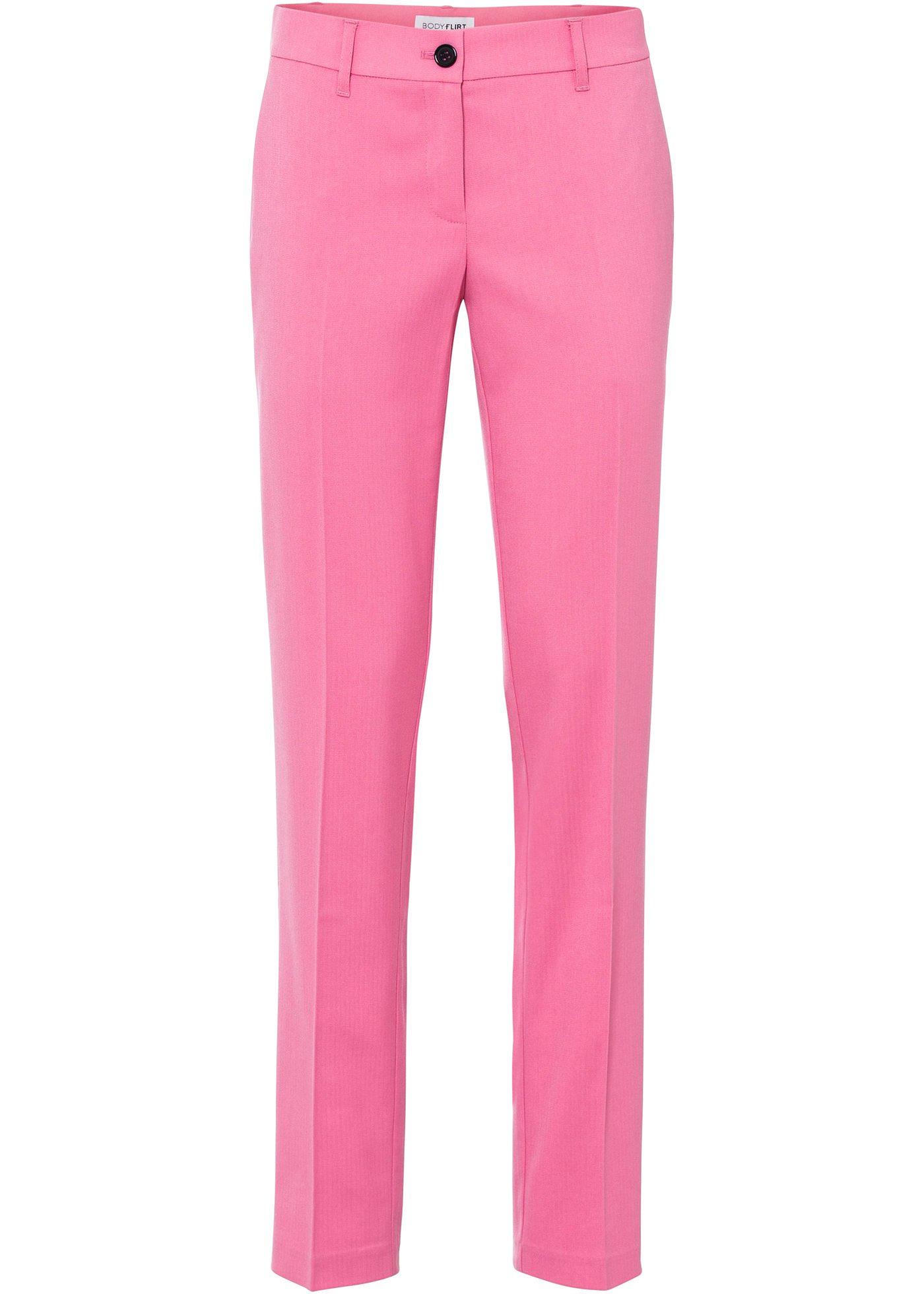 Pantalon business chic avec plis repassés - fuchsia mat