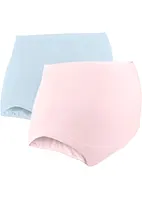 Lot de 2 slips de grossesse avec coton, bonprix