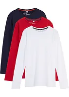 Lot de 3 T-shirts manches longues enfant, bonprix