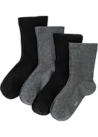 Lot de 4 paires de chaussettes sans pression avec coton, bonprix