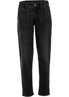 Jean stretch coupe Barrel taille mi-haute, bonprix