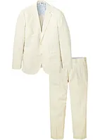 Costume 2 pièces en lin mélangé : veste et pantalon, bonprix