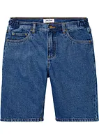 Bermuda en jean avec taille élastiquée sur les côtés, Classic Fit, bonprix