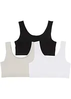 Lot de 3 brassières fille, bonprix