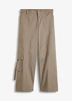 Pantalon cargo en satin, bonprix