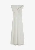 Robe de mariée à encolure Carmen avec dentelle, bonprix