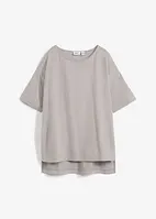 T-shirt oversize en coton avec fentes sur le côté, bonprix