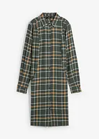 Robe-chemise en flanelle à carreaux, bonprix