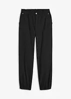 Pantalon en twill léger à taille élastiquée, bonprix