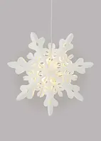 Déco suspendue LED flocon de neige en papier, bonprix