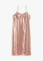 Robe à bretelles fines en satin, bonprix