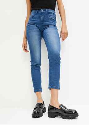 Bon prix jean discount femme taille haute