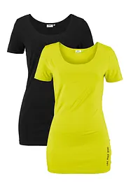 Long t-shirt de sport (lot de 2), bonprix