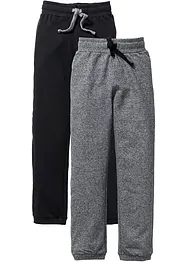 Lot de 2 pantalons de jogging 100% coton, bonprix