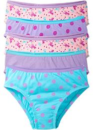 Lot de 5 slips fille, bpc bonprix collection