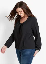 T-shirt manches longues 100% coton, finitions élastiquées, bonprix