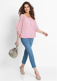 Tunique en crêpe avec doublure top, bonprix