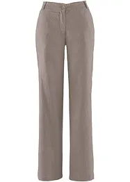 Pantalon en lin majoritaire avec taille confortable, Loose Fit, bonprix