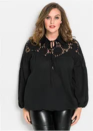 Blouse avec col, bonprix