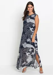 Robe longue en crêpe, bonprix