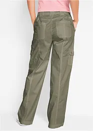 Jean cargo en coton, taille mi-haute, bonprix