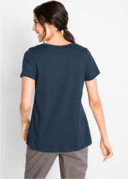 T-shirt coton fil flammé manches courtes, bpc bonprix collection
