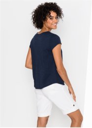T-shirt coton forme trapèze imprimé, manches courtes, bonprix