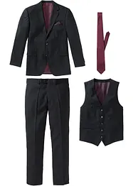 Costume 4 pièces regular avec gilet et cravate, bonprix