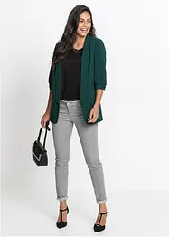 Blazer long avec manches drapées, bonprix