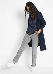 Pantalon droit en velours côtelé extensible, bonprix