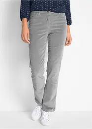 Pantalon droit en velours côtelé extensible, bonprix