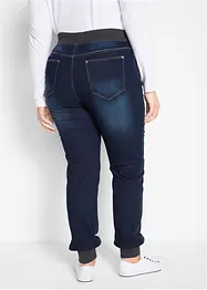 Jean Boyfriend extensible à empiècement taille côtelé, bonprix