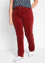 Pantalon droit en velours côtelé extensible, bonprix