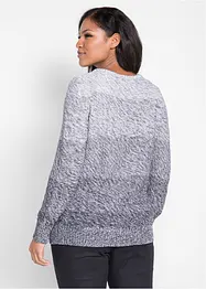 Pull en grosse maille avec dégradé de couleur, bonprix