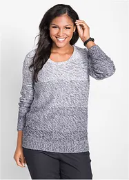 Pull en grosse maille avec dégradé de couleur, bonprix