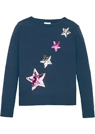 Pull en maille à paillettes, bonprix