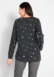 T-shirt coton imprimé, manches longues, bpc bonprix collection