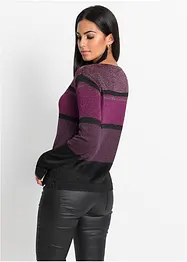 Pull à rayures avec Lurex, bonprix