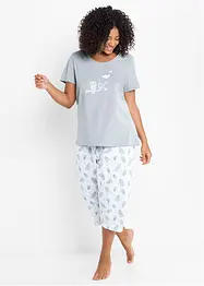 Pyjama avec corsaire et t-shirt, bonprix