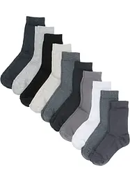 Lot de 10 paires de chaussettes en coton majoritaire, bonprix