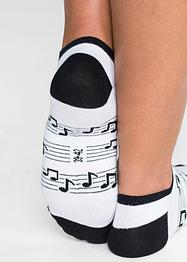 Lot de 6 paires de chaussettes basses coton, bpc bonprix collection