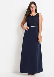 Robe longue de soirée avec ceinture (Ens. 2 pces.), bonprix