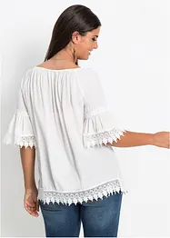 Tunique à dentelle en viscose douce, bonprix